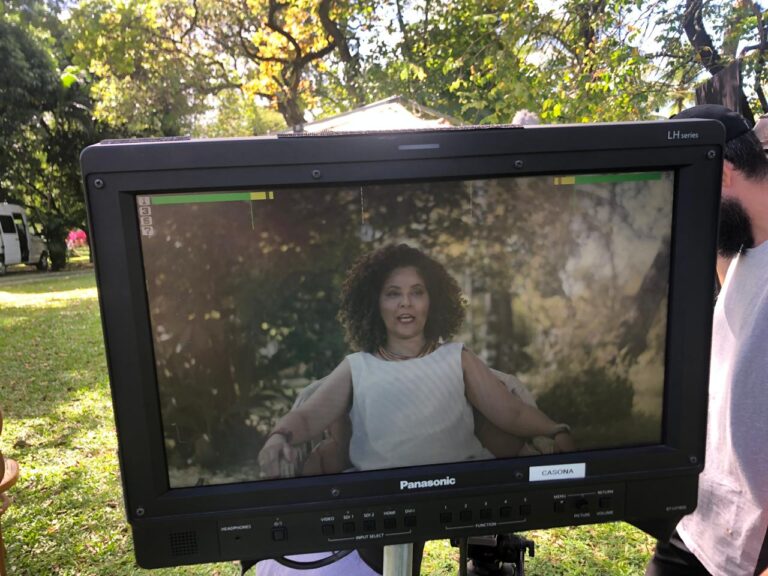 Tela mostra gravação em tempo real